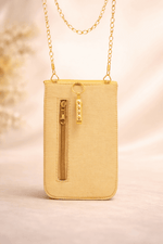 Mobile Pouch Bag for Women Velvet Embroidered Sling