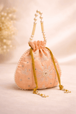Potli Bag for Women Wedding Potli Bag Peach