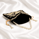 Potli Bag for Women Wedding Clutch Black