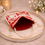 Potli Bag for Women Designer Potli Clutch Red