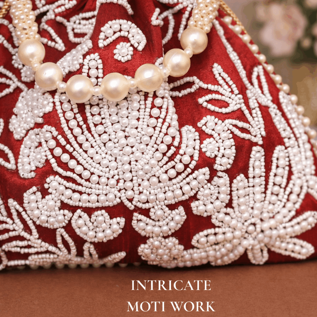 Potli Bag for Women Wedding Potli Bag Maroon