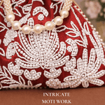 Potli Bag for Women Wedding Potli Bag Maroon