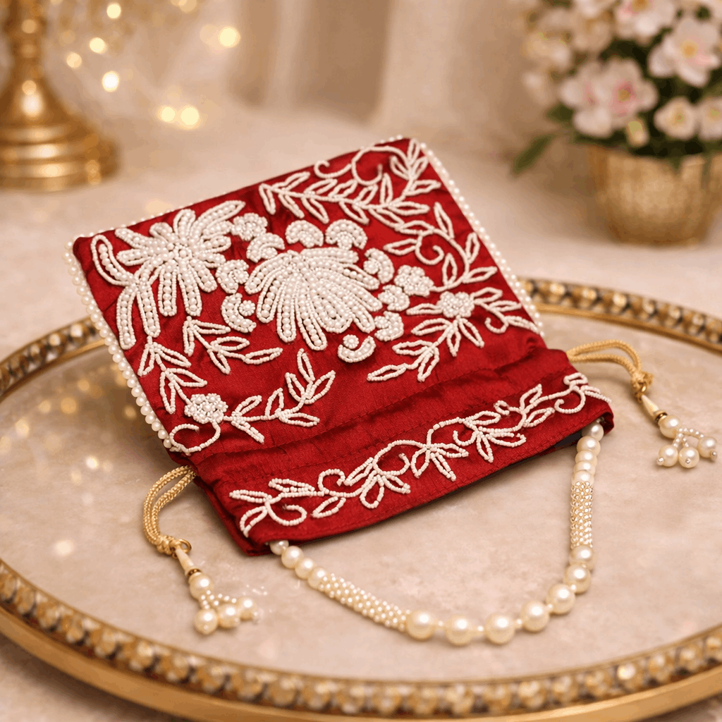Potli Bag for Women Wedding Potli Bag Maroon