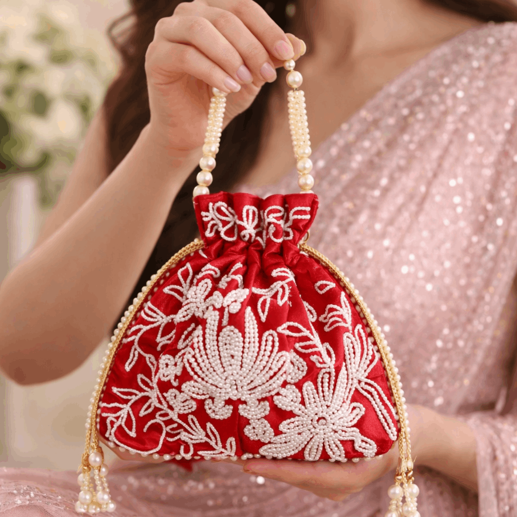 Potli Bag for Women Wedding Potli Bag Maroon