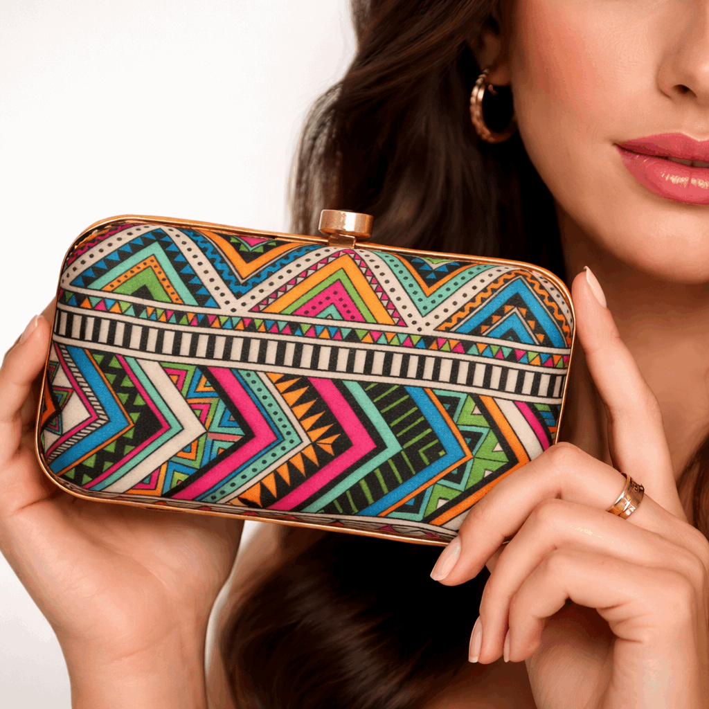 Zig Zag Party Clutch Bag for Women Evening