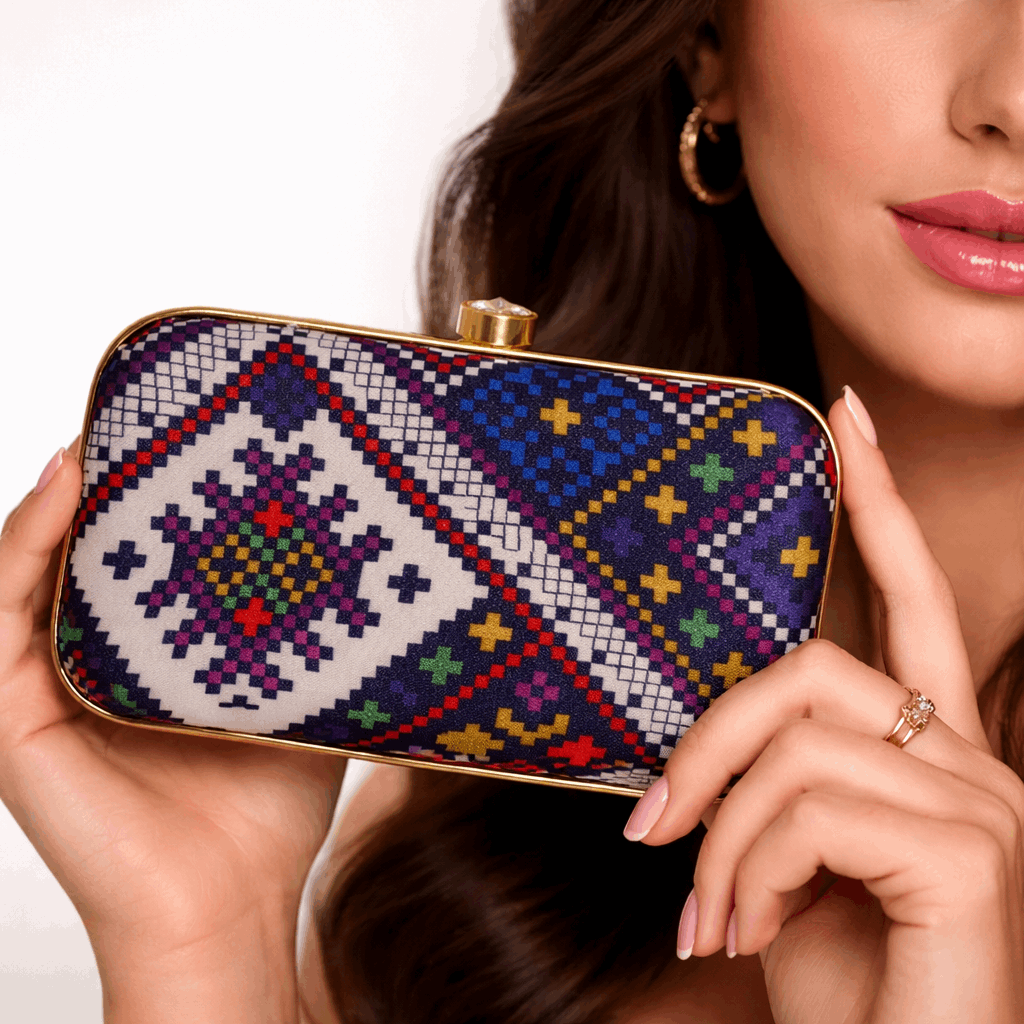 Bohemian Pattern Clutch Bag for Women Evening Party