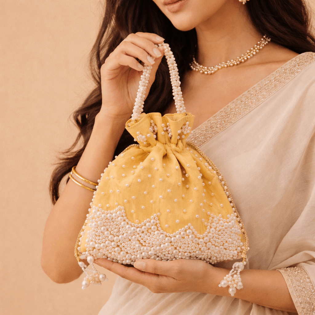 Potli Bag for Women Wedding Potli Bag Golden