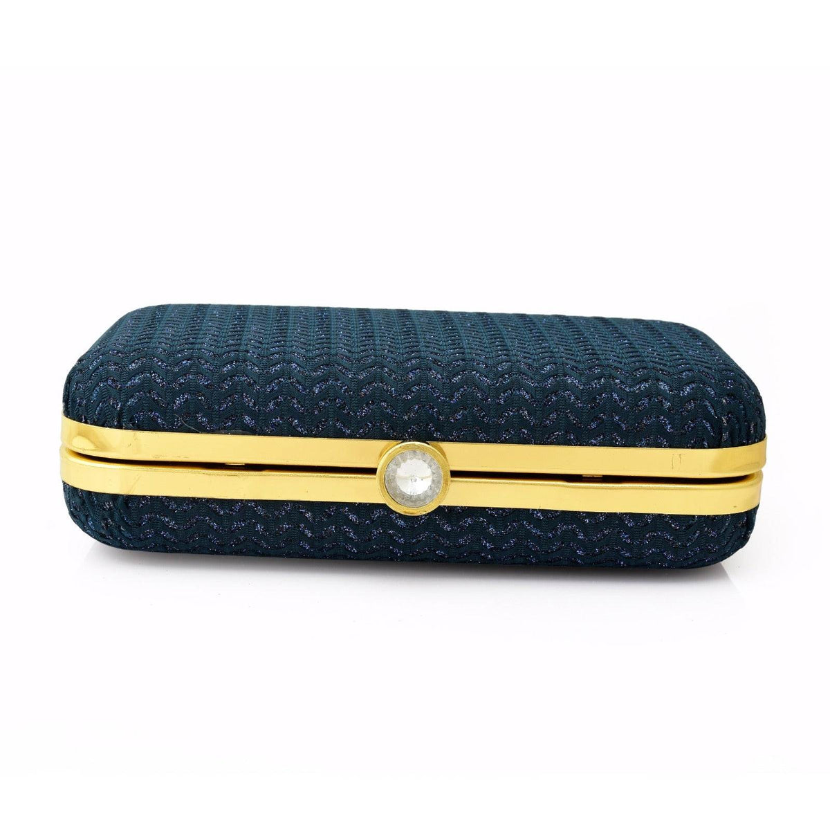 Sparkling Party Clutch Bag for Women Navy Blue