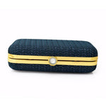 Sparkling Party Clutch Bag for Women Navy Blue