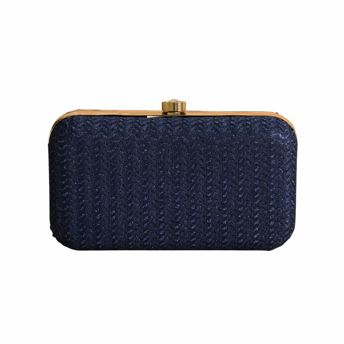 Sparkling Party Clutch Bag for Women Navy Blue