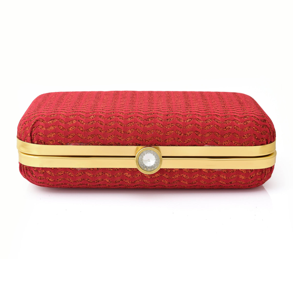 Sparkling Wedding Clutch Bag for Women Red