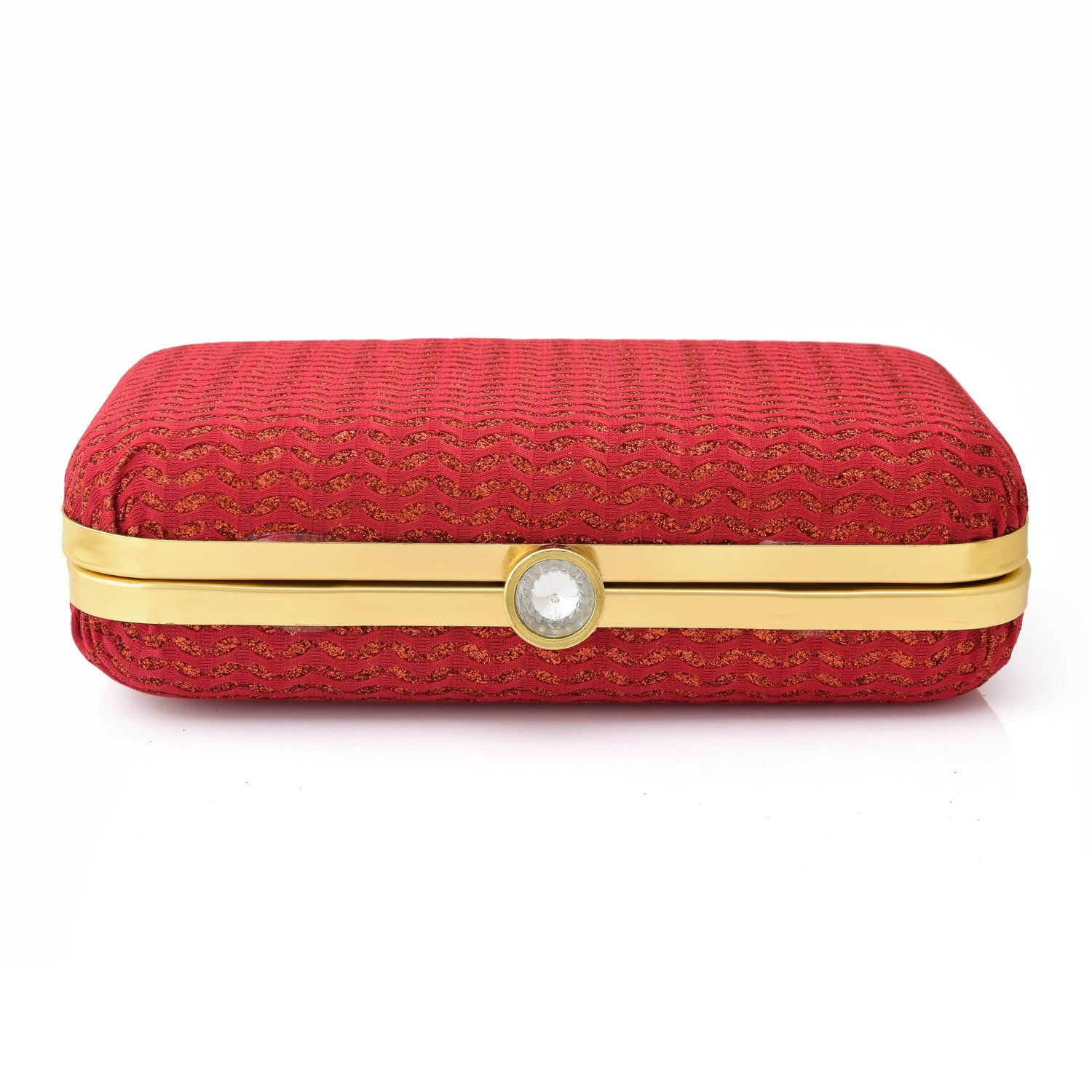 Sparkling Wedding Clutch Bag for Women Red