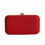 Sparkling Wedding Clutch Bag for Women Red