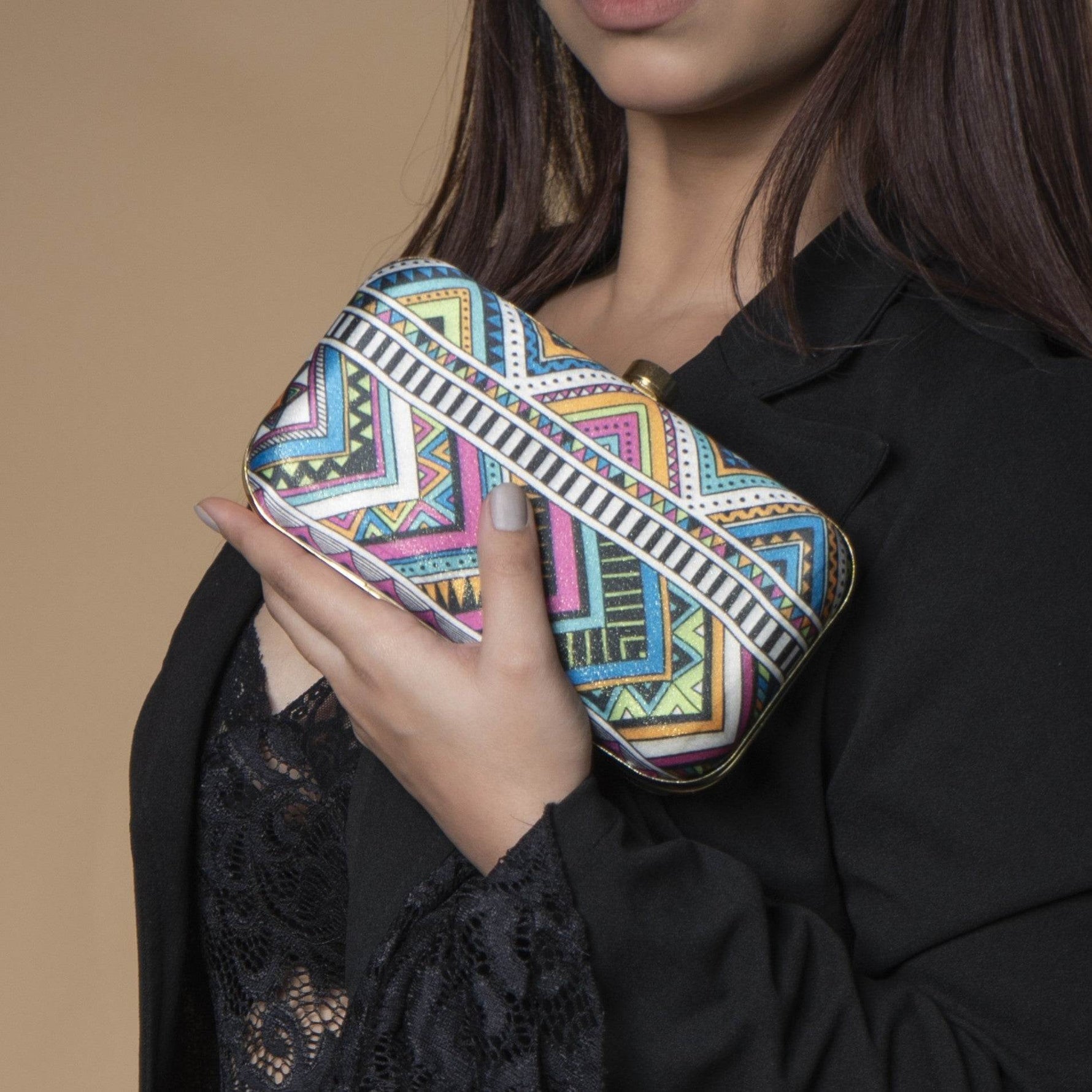 Zig Zag Party Clutch Bag for Women Evening