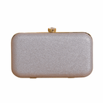 Formal Wedding Clutch Bag for Women Silver