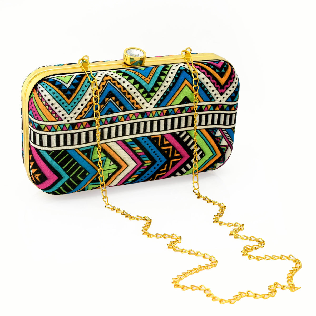 Zig Zag Party Clutch Bag for Women Evening