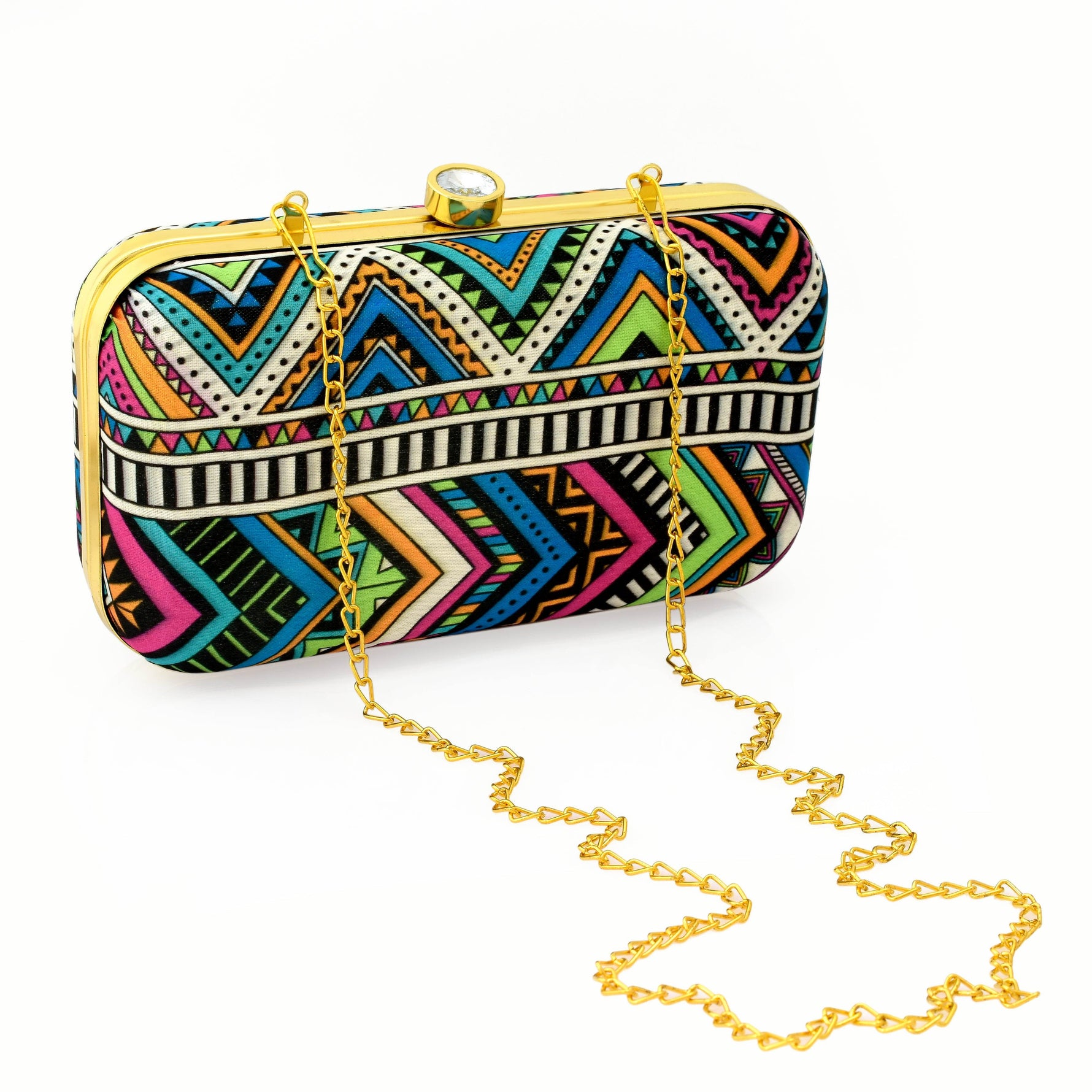 Zig Zag Party Clutch Bag for Women Evening