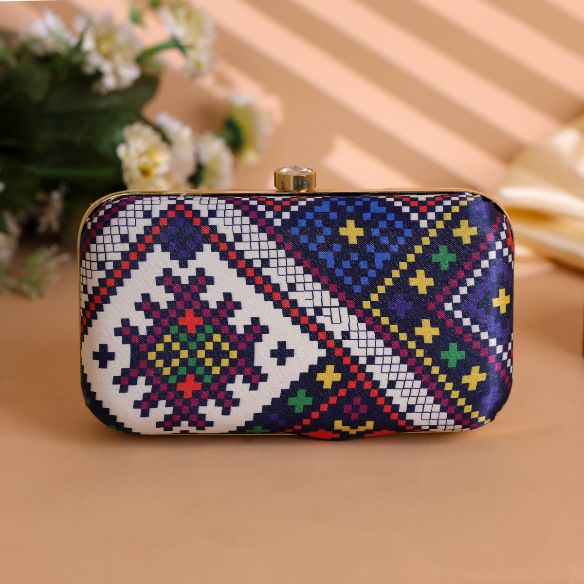 Bohemian Pattern Clutch Bag for Women Evening Party