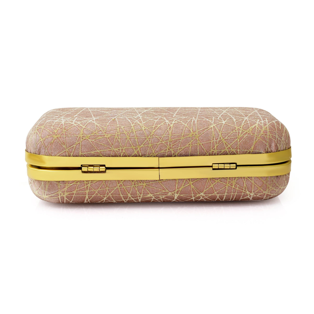 Criss Cross Party Clutch Bag for Women Brown
