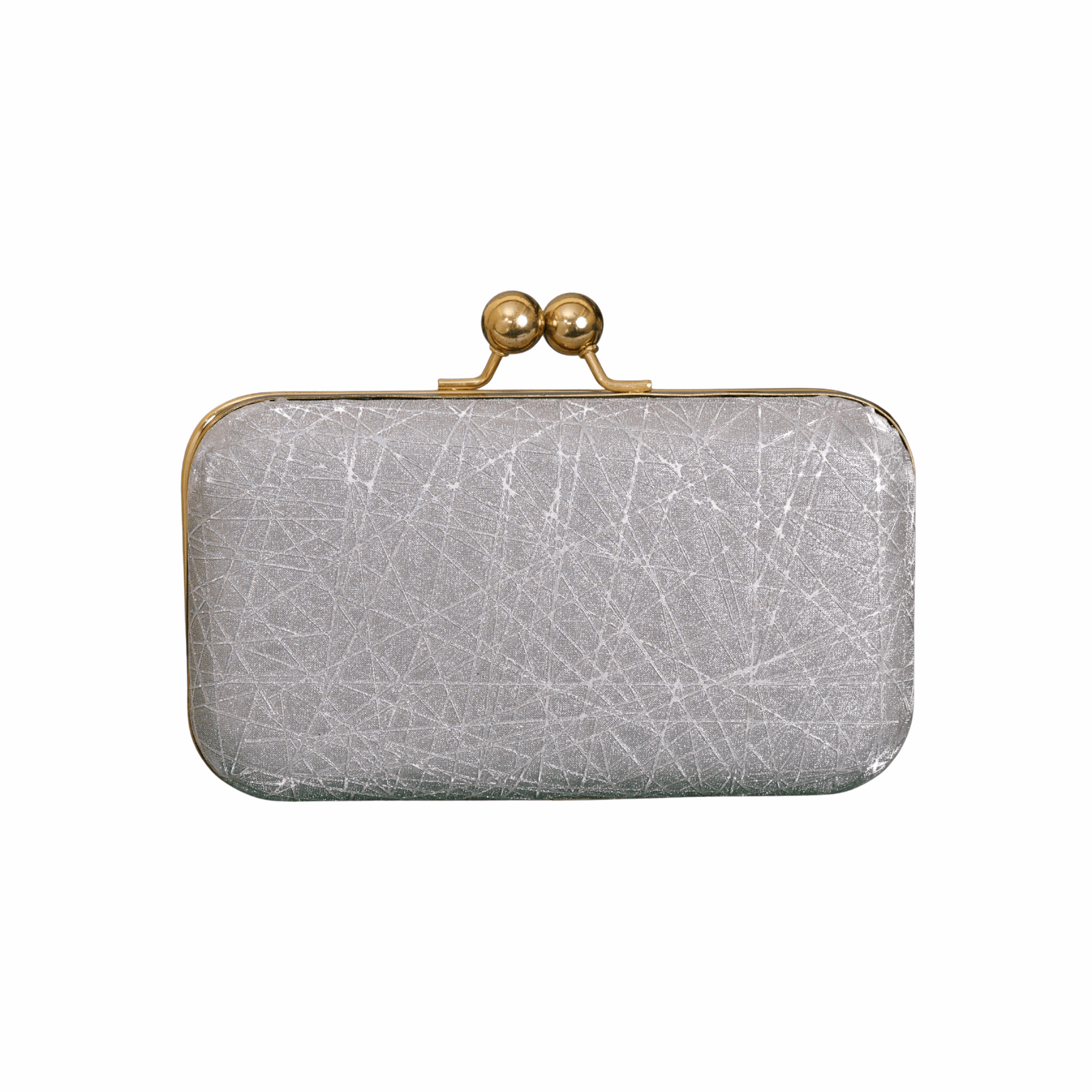 Criss Cross Bohemian Clutch Bag for Women Gray