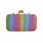 Criss Cross Evening Bag Clutch for Women Multicolor