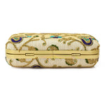 Embroidered Ethnic Evening Clutch Bag for Women Blue