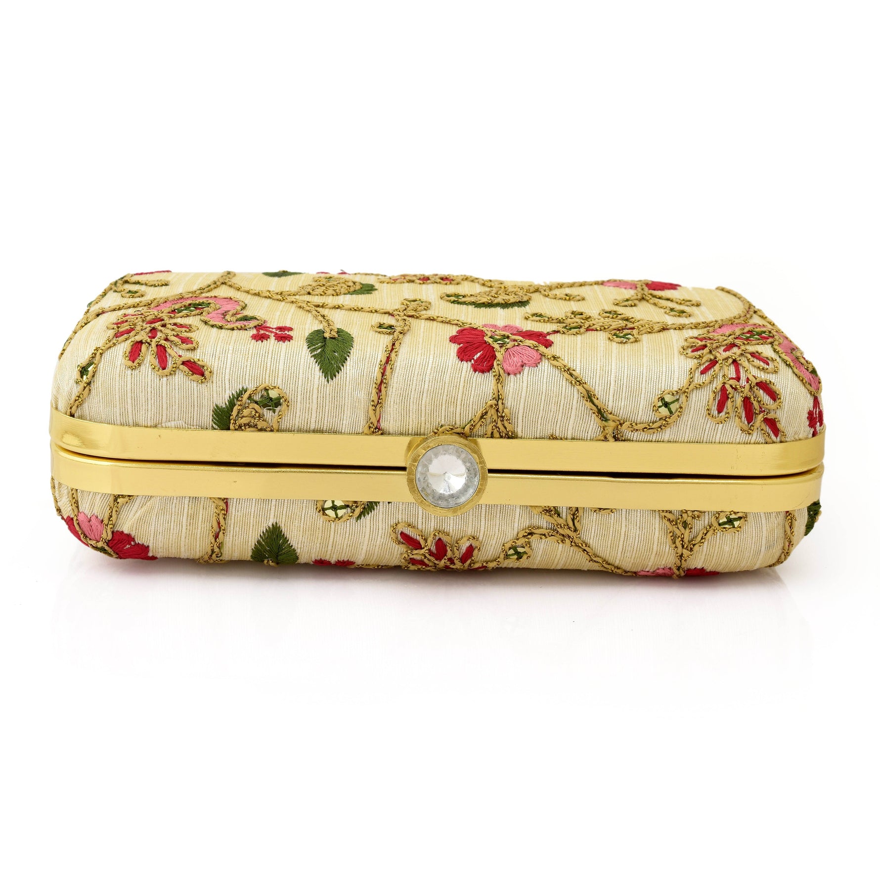Embroidered Wedding Clutch Bag for Women Pink