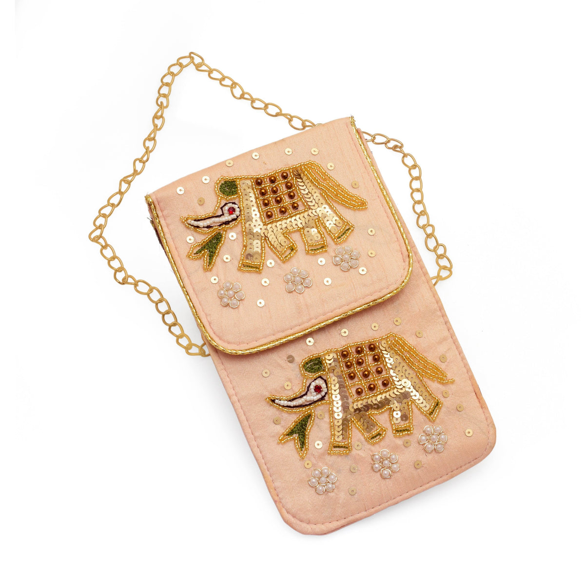 Phone Sling Bag for Women Handcrafted Velvet Pouch