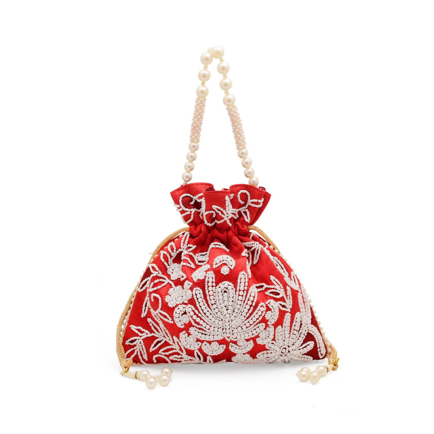 Potli Bag for Women Designer Potli Clutch Red