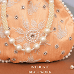 Potli Bag for Women Wedding Potli Bag Peach