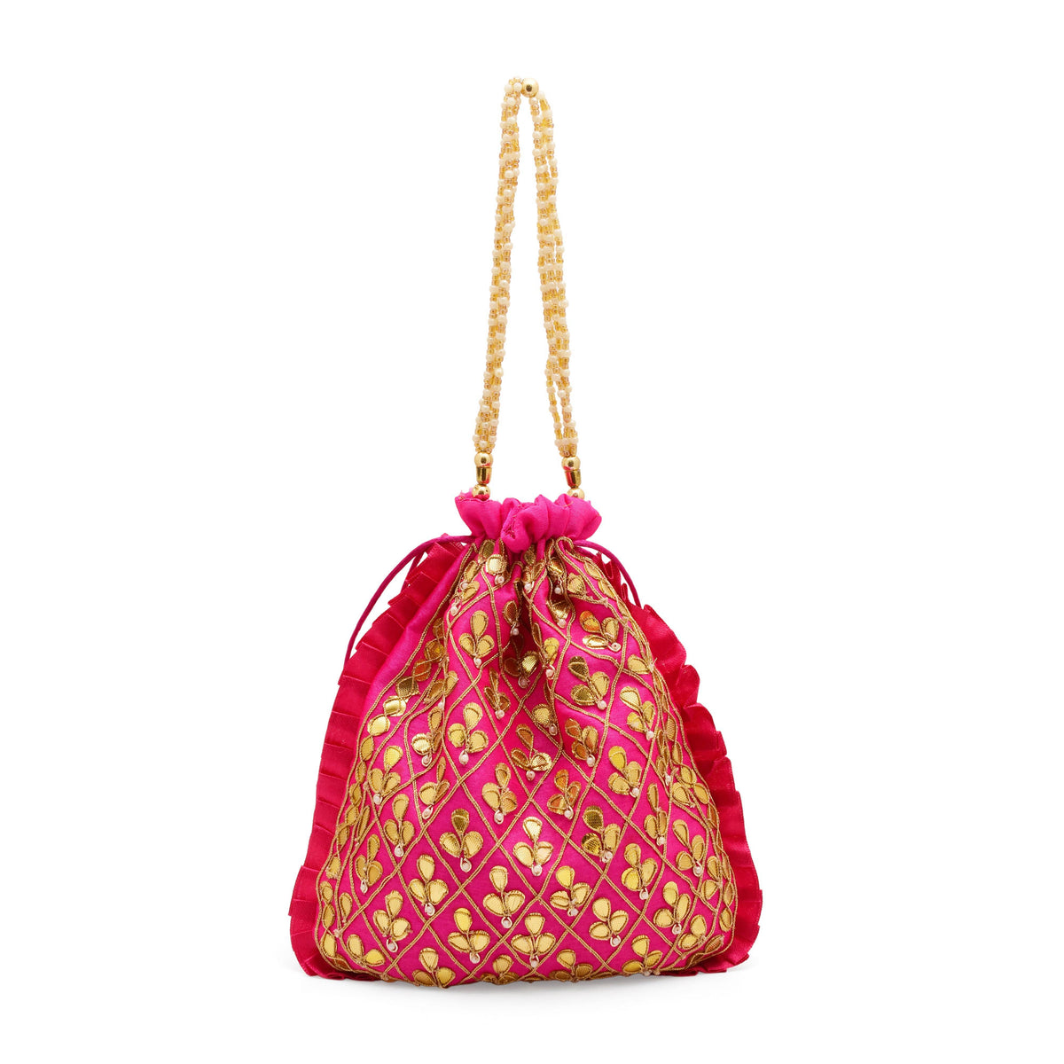 Potli Bag for Women Ethnic Wedding Potli Rani Pink